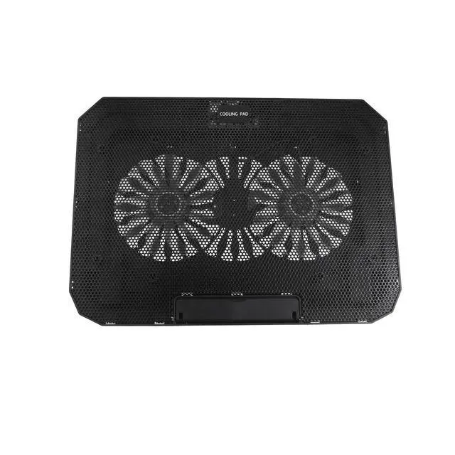 Alt view image 3 of 5 - RGB Laptop Cooling Pad with Dual Fan, 7-Level Adjustable Height Notebook Cooler Stand with Phone Holder, Silent Gaming Laptop Cooling Base