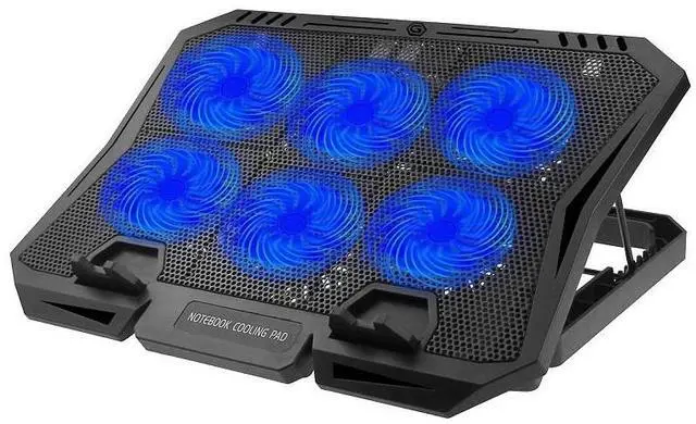 Main image of X6 notebook cooling base with display multi-level adjustment notebook cooling stand speed control heat sink