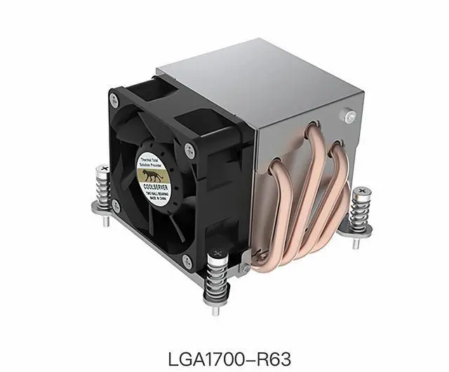 Main image of LGA1700-R63 Low Profile CPU Cooler, 150W TDP for Intel LGA1700/1851, 4 Heat Pipes Direct Touch, PWM 6800RPM High-Speed Fan, Dual Ball Bearing