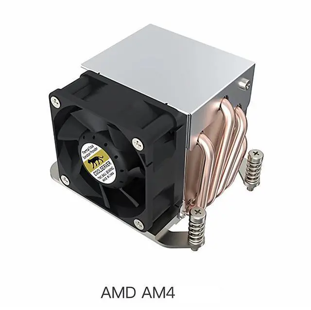 Main image of R63-AM4/AM5 150W CPU Cooler, 4 Heat Pipes, 6800RPM PWM Fan, 67mm Low Profile for AMD AM4/AM5 Ryzen Desktop Processors