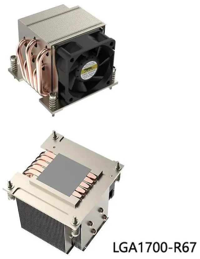 Main image of LGA1700-R67 240W CPU Cooler, 5 Heat Pipes, 8000RPM PWM Fan, 47CFM Airflow, for Intel LGA1700/1851
