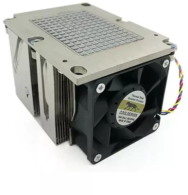 Alt view image 2 of 3 - LGA3647-2U-R82 205W 2U Server CPU Cooler, 3 Heat Pipes, Copper Base, 6800RPM PWM Fan, for Intel Xeon Scalable LGA3647 Processors