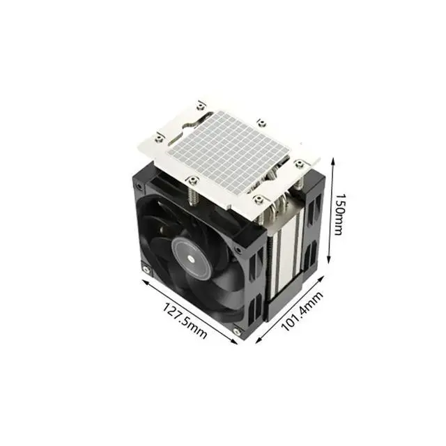 Alt view image 3 of 3 - SP5 M98PRO 400W Tower CPU Cooler, 6 Heat Pipes, Copper Base,150mm Height