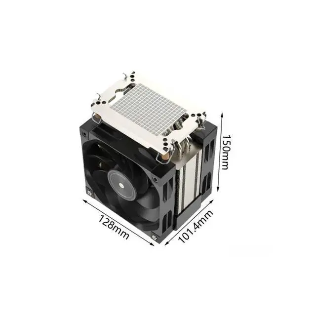 Alt view image 3 of 3 - 4189 M98PRO 400W Tower CPU Cooler, 6 Heat Pipes, Copper Base, 150mm Height for Intel LGA4189 Xeon Scalable