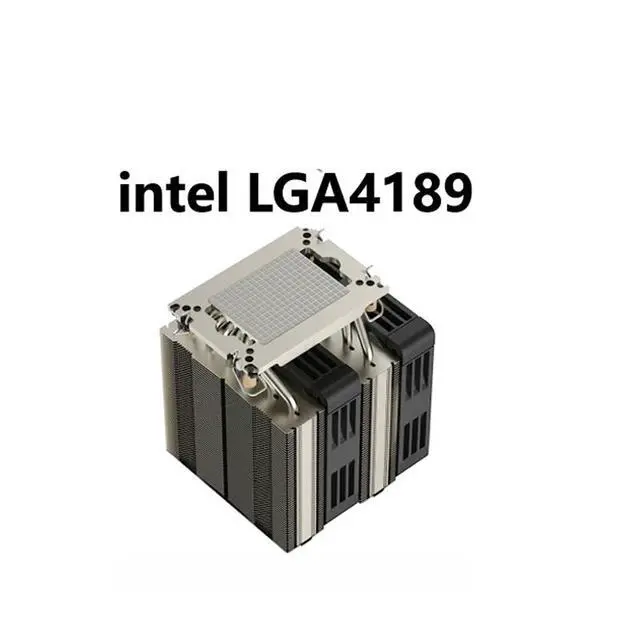 Alt view image 2 of 2 - 4189 M99 450W Tower CPU Cooler, 6 Heat Pipes, Copper Base, 120mm PWM Silent Fan, 152.8mm Height for Intel LGA4189 Xeon Scalable