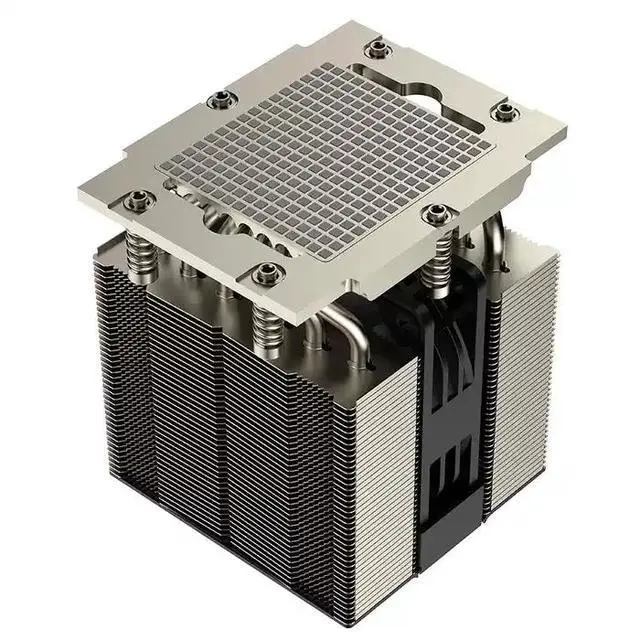 Alt view image 2 of 3 - SP5 M95PRO 400W 4U CPU Cooler, 6 Heat Pipes, Copper Base, 100mm High-Performance PWM Fan, 128CFM Airflow, 125mm Height for AMD SP5 Processors
