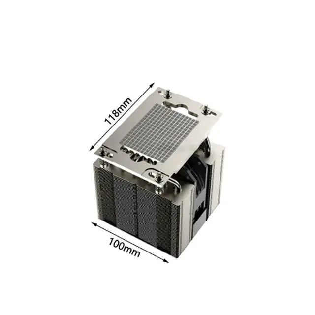 Alt view image 2 of 3 - SP6 M95PRO 400W 4U CPU Cooler, 6 Heat Pipes, Copper Base, 100mm High-Performance PWM Fan, 128CFM Airflow, 125mm Height for AMD EPYC 8004 Series SP6 Processors