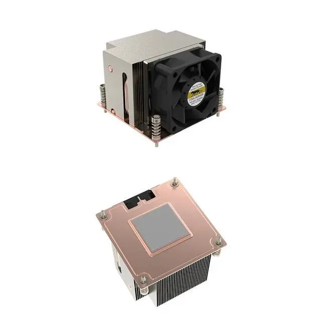 Alt view image 3 of 5 - LGA115X-V15 200W Low Profile CPU Cooler, Vapor Chamber + 2 Heat Pipes, 8000RPM PWM Fan, 47CFM Airflow, 65.5mm Height for Intel LGA1200/115X