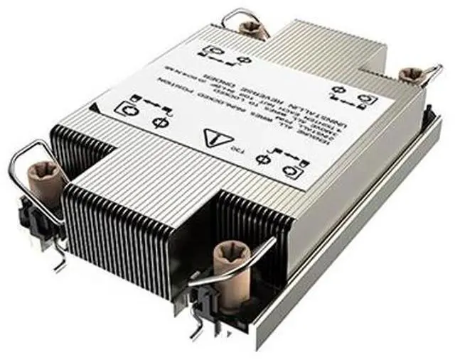 Alt view image 2 of 3 - 4677-1UM71 205W 1U Passive Server CPU Cooler, 4 Heat Pipes, Copper Base, Fanless Design, 25.3mm Height for Intel LGA4677 Xeon Scalable