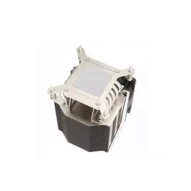 Alt view image 3 of 3 - LGA115X-R19 165W 4U CPU Cooler, 5 Heat Pipes, Copper Base, 90mm PWM Fan, 61CFM Airflow, 125.8mm Height for Intel LGA1200/115X