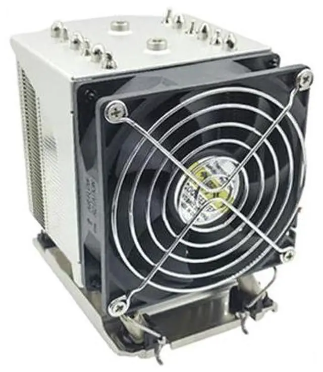 Alt view image 2 of 3 - 4U LGA4677 M96 280W CPU Cooler, 6 Heat Pipes, Copper Base + Copper Fins, 90mm PWM Fan, 125.4mm Height for Intel LGA4677 Xeon Scalable