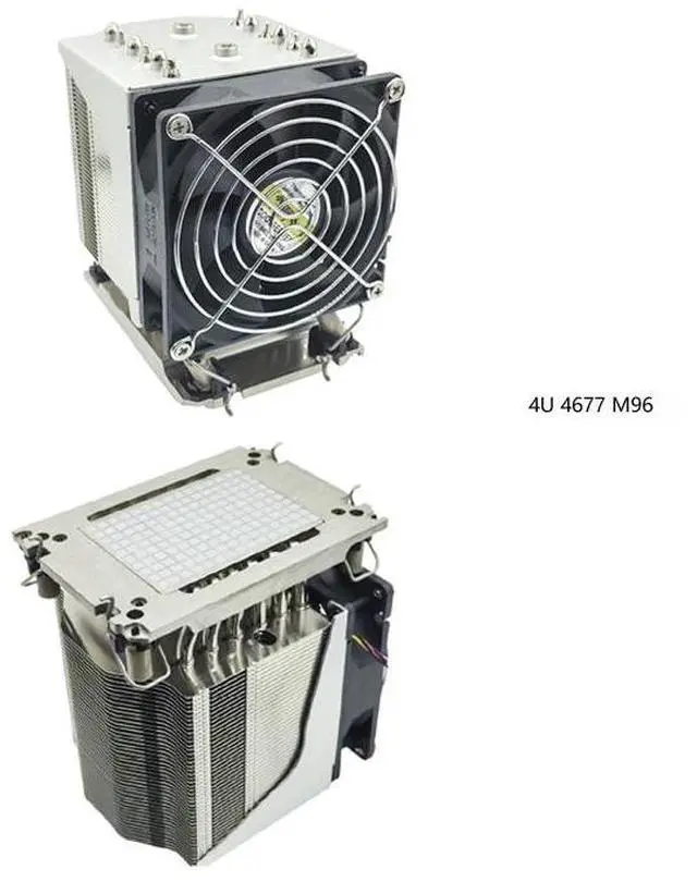 Main image of 4U LGA4677 M96 280W CPU Cooler, 6 Heat Pipes, Copper Base + Copper Fins, 90mm PWM Fan, 125.4mm Height for Intel LGA4677 Xeon Scalable