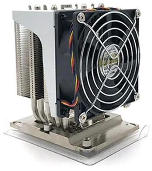 Alt view image 2 of 3 - LGA3647 R91 260W 4U CPU Cooler, 5 Heat Pipes, 90mm PWM Fan, 61CFM Airflow, 125.5mm Height for Intel LGA3647 Rectangular