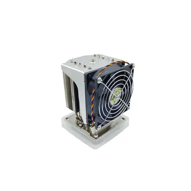 Alt view image 2 of 3 - 4U LGA3647 R92 240W CPU Cooler, 5 Heat Pipes, Copper Base + Copper Fins, 90mm PWM Fan, 64CFM Airflow, 125.5mm Height for Intel LGA3647 Square ILM