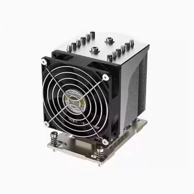 Alt view image 2 of 2 - for AMD SP6 4U-T42 300W CPU Cooler, 6 Heat Pipes, Copper Base, 61CFM Airflow, 125.4mm Height for AMD SP6