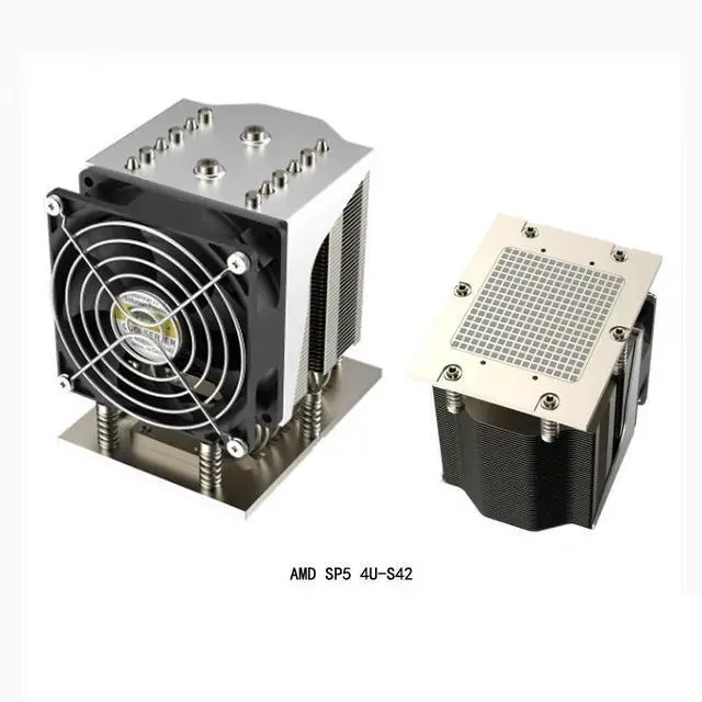 Main image of for AMD SP5 4U-S42 400W CPU Cooler for AMD EPYC 9004/9005 SP5 Processors, 6 Heat Pipes, Copper Base, PWM Fan, 61.46 CFM Max Airflow, 125mm Height for 4U Rackmount Server/Workstation
