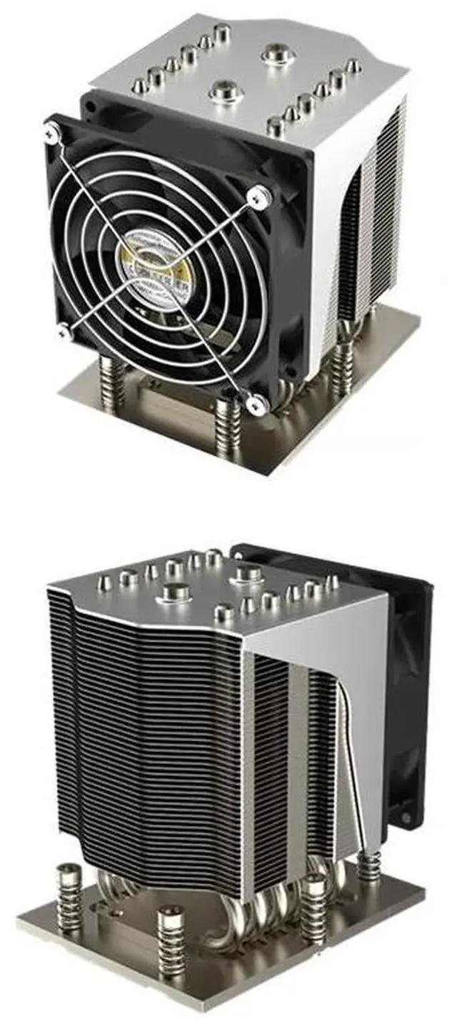 Alt view image 2 of 4 - for AMD SP5 4U-S42 400W CPU Cooler for AMD EPYC 9004/9005 SP5 Processors, 6 Heat Pipes, Copper Base, PWM Fan, 61.46 CFM Max Airflow, 125mm Height for 4U Rackmount Server/Workstation