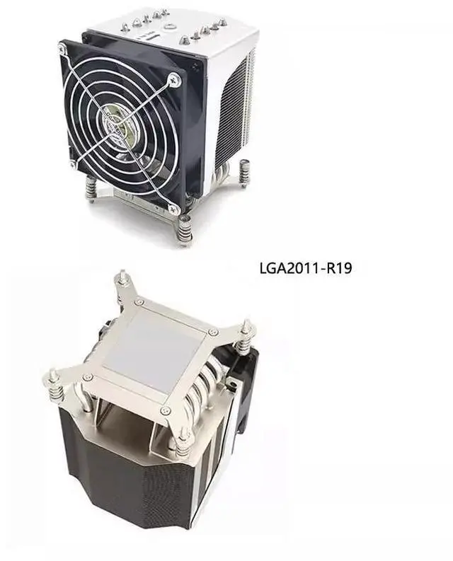 Main image of LGA2011-R19 165W 4U CPU Cooler, 5 Heat Pipes, Copper Base, PWM Fan, 61CFM Airflow, 125.8mm Height for Intel LGA2011/2066 Square ILM