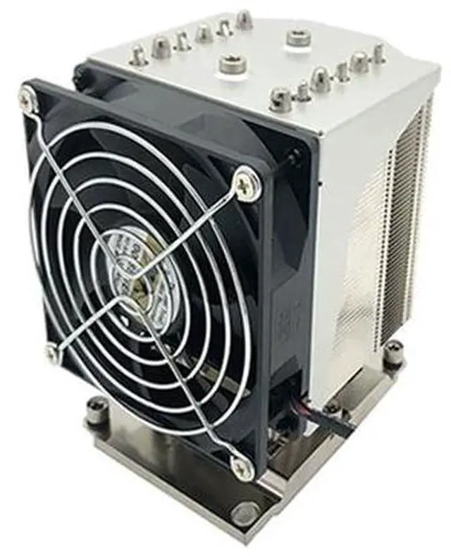 Alt view image 3 of 3 - LGA3647-4U-R96 260W 4U CPU Cooler, 6 Heat Pipes, Copper Base, 90mm PWM Fan, 61CFM Airflow, 125.5mm Height for Intel LGA3647 Rectangular