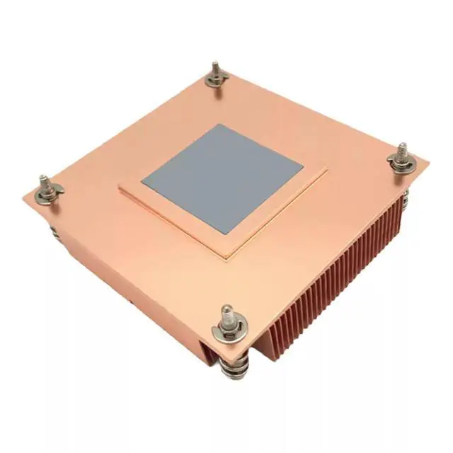 Alt view image 6 of 6 - 1U1C 115X 80W 1U Passive CPU Cooler, All-Copper Base + Copper Fins, Fanless Design, 23mm Height for Intel LGA1200/115X (LGA1150/1151/1155/1156) 1U Rackmount