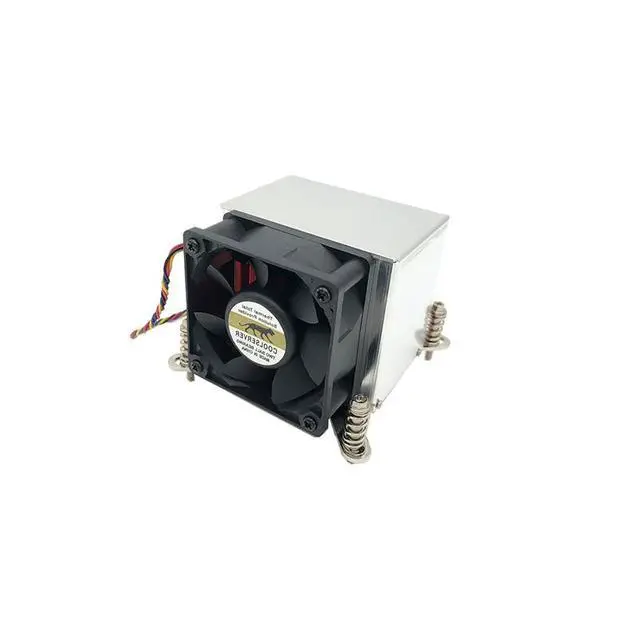 Alt view image 2 of 3 - LGA2011-2U6C 135W 2U CPU Cooler, All-Copper Base + Copper Fins, 6800RPM PWM Fan, 67mm Height for Intel LGA2011