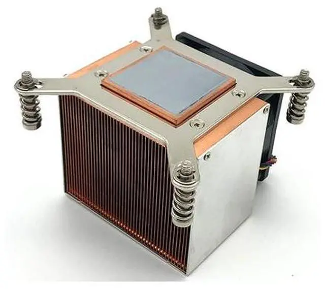 Alt view image 3 of 3 - LGA2011-2U6C 135W 2U CPU Cooler, All-Copper Base + Copper Fins, 6800RPM PWM Fan, 67mm Height for Intel LGA2011