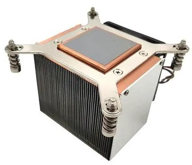 Alt view image 3 of 3 - LGA2011-2U6CA 95W 2U CPU Cooler, Copper Base + Aluminum Fins, 6800RPM PWM Fan, 67mm Height for Intel LGA2011