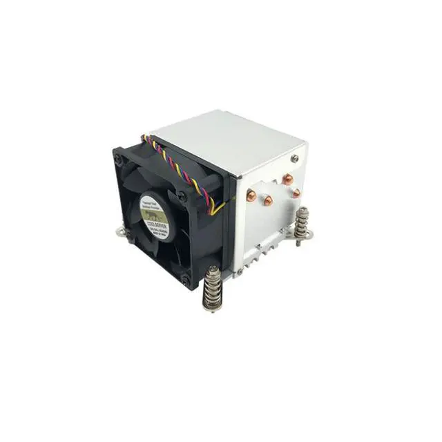 Alt view image 2 of 3 - LGA2011-2UHP4 120W 2U CPU Cooler, 4 Heat Pipes, 6800RPM PWM Fan, 67mm Height for Intel LGA2011