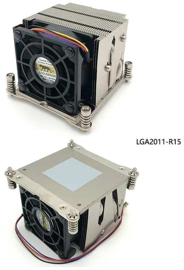 Main image of LGA2011-R15 135W 2U CPU Cooler, 4 Heat Pipes, 6800RPM PWM Fan, 64.5mm Height for Intel LGA2011