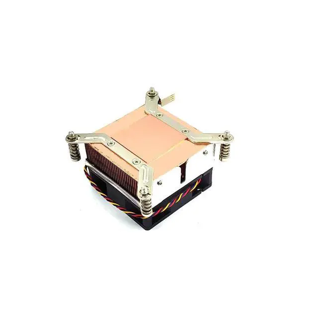 Alt view image 3 of 3 - LGA2011-2U3CC 100W 2U CPU Cooler, All-Copper Base + Copper Fins, 70mm PWM Fan, 48mm Height for Intel LGA2011 Square ILM