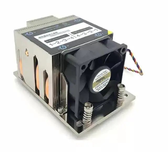 Main image of for AMD SP3-2UP22 225W 2U Server CPU Cooler, 4 Heat Pipes, Copper Base, 6800RPM PWM Fan, 64.5mm Height for AMD Series SP3 Processors