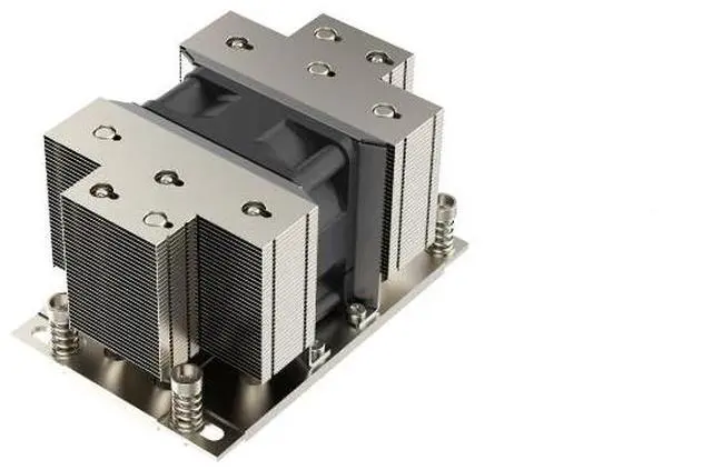 Alt view image 2 of 3 - for AMD SP3 2U M87 350W Server CPU Cooler, 5 Heat Pipes, Copper Base, 11000RPM PWM Fan, 62CFM Airflow, 64.5mm Height for AMD Series SP3 Processors