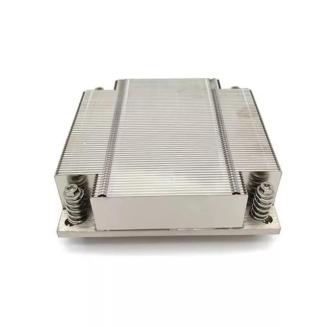 Alt view image 3 of 4 - 1U1CA 2011 95W 1U CPU Cooler, Copper Base + Aluminum Fins + 1 Heat Pipe, 27mm Height for Intel LGA2011/2066