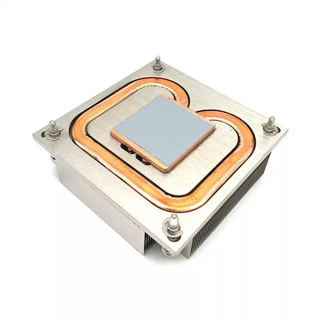 Alt view image 4 of 4 - 1U1CA 2011 95W 1U CPU Cooler, Copper Base + Aluminum Fins + 1 Heat Pipe, 27mm Height for Intel LGA2011/2066