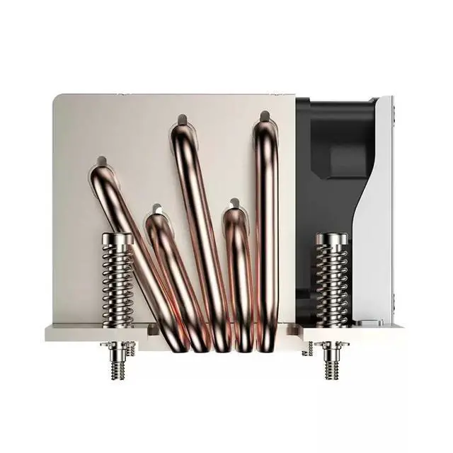 Alt view image 4 of 5 - AM4/5-2UR67 200W 2U CPU Cooler, 5 Heat Pipes, 11000RPM PWM Fan, 62CFM Airflow, 67.5mm Height for AMD AM5/AM4 2U Server