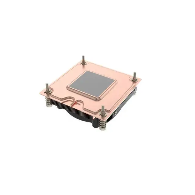 Alt view image 3 of 3 - LGA1700-V12 180W 1U Server CPU Cooler, Vapor Chamber + Copper Fins, 6600RPM PWM Fan, 28mm Height for Intel LGA1700 1U Rackmount