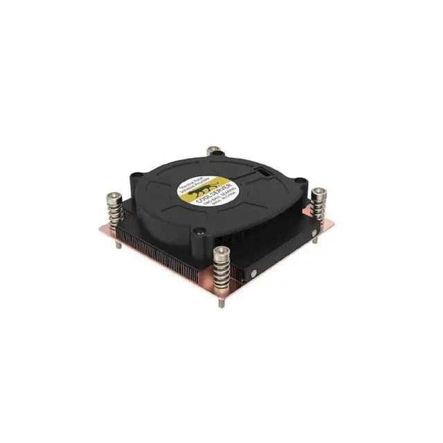 Alt view image 2 of 3 - LGA1700-V12 180W 1U Server CPU Cooler, Vapor Chamber + Copper Fins, 6600RPM PWM Fan, 28mm Height for Intel LGA1700 1U Rackmount