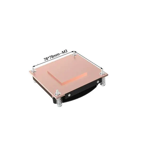 Alt view image 3 of 3 - 1U3C 1700 115W 1U Server CPU Cooler, Full Copper, 6000RPM PWM Blower Fan, 27mm Height for Intel LGA1700/1851 1U Rackmount
