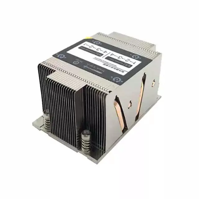 Alt view image 3 of 5 - P21 2U Passive CPU Cooler for AMD SP3/TR4 Industrial/Server Heatsink with Copper Base, Fanless Cooling for EPYC/Threadripper Workstations