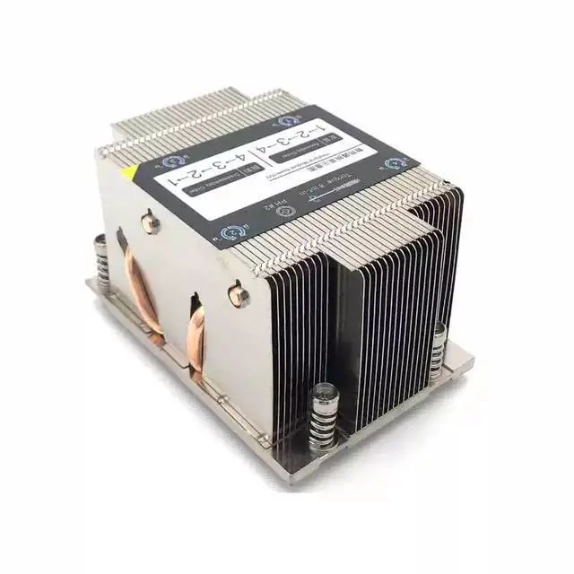Alt view image 2 of 5 - P21 2U Passive CPU Cooler for AMD SP3/TR4 Industrial/Server Heatsink with Copper Base, Fanless Cooling for EPYC/Threadripper Workstations