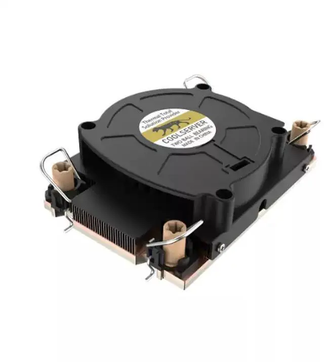 Alt view image 3 of 5 - LGA4189 1U V75 Copper Vapor Chamber CPU Cooler Active Cooling for Server/Industrial PC, 205W TDP, 113x80x28mm, 4-Pin PWM Fan