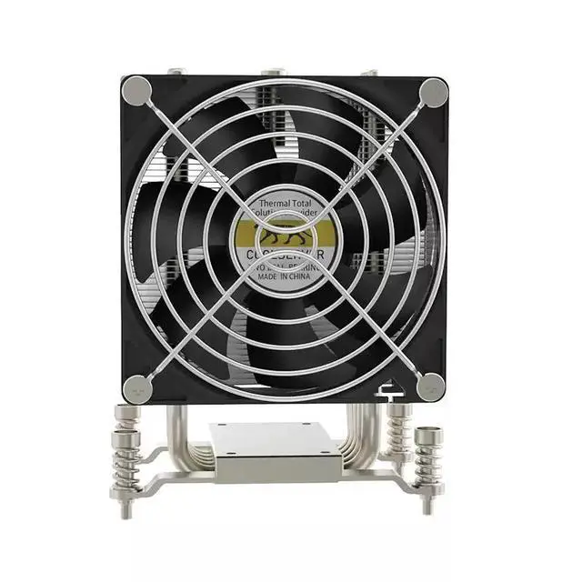 Alt view image 4 of 6 - R22 4U Server CPU Cooler for AMD AM5/AM4 5-Heatpipe Dual Ball Bearing PWM Fan, 180W TDP, Industrial/Workstation Cooling
