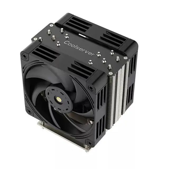 Alt view image 2 of 5 - R25 Desktop Silent Dual-Fan PWM CPU Cooler for LGA1851/1700 Tower Heatsink for i9 13900K, 260W TDP, Quiet Operation
