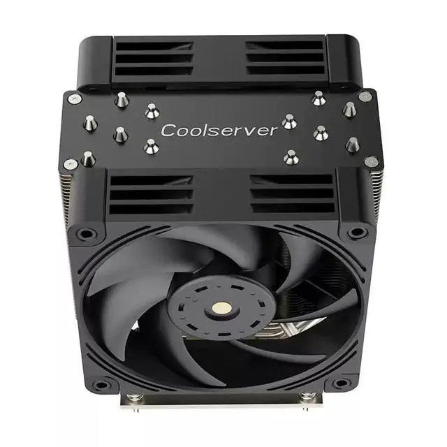 Alt view image 3 of 5 - R25 Desktop Silent Dual-Fan PWM CPU Cooler for LGA1851/1700 Tower Heatsink for i9 13900K, 260W TDP, Quiet Operation