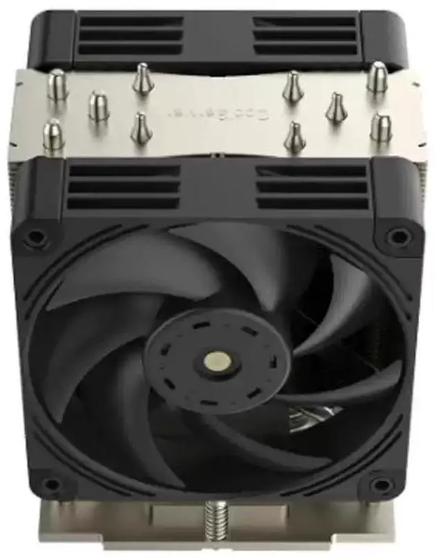 Alt view image 3 of 5 - M97 5U Server CPU Cooler for AMD SP5 5-Heatpipe Dual-Fan Heatsink for Industrial PC / Workstation / AI Computing, 260W+ TDP