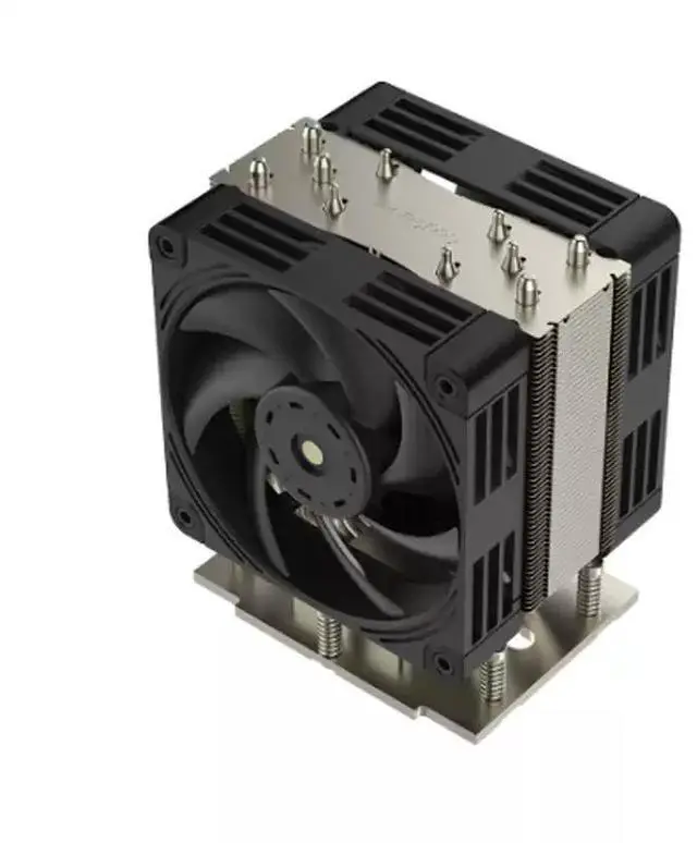 Alt view image 2 of 5 - M97 5U Server CPU Cooler for AMD SP5 5-Heatpipe Dual-Fan Heatsink for Industrial PC / Workstation / AI Computing, 260W+ TDP