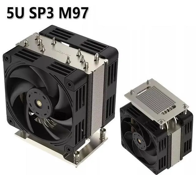 Main image of M99 5U Tower CPU Cooler for AMD SP3 6-Heatpipe Dual-Fan Heatsink, for EPYC 7002 Series Servers/Workstations