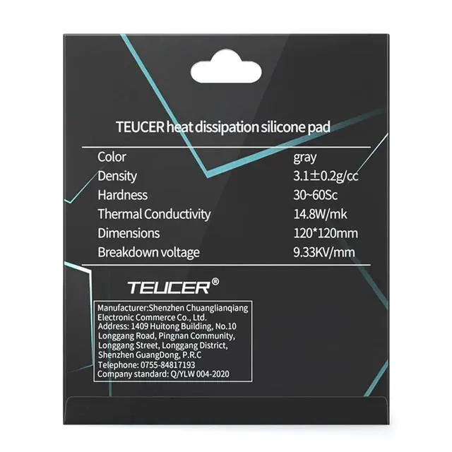 Alt view image 3 of 6 - Thermal Pad 14.8 W/mK, 120x120x2.5mm, Non Conductive Heat Resistance High Temperature Resistance, Silicone Thermal Pads for Laptop Heatsink GPU CPU LED Cooler (2.5mm)