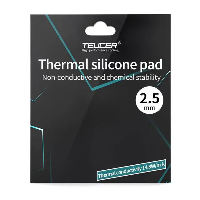 Alt view image 2 of 6 - Thermal Pad 14.8 W/mK, 120x120x2.5mm, Non Conductive Heat Resistance High Temperature Resistance, Silicone Thermal Pads for Laptop Heatsink GPU CPU LED Cooler (2.5mm)