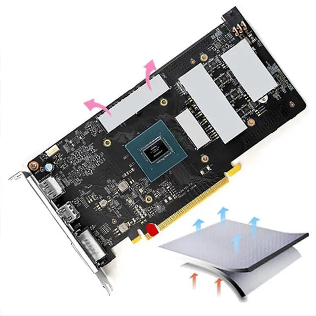 Alt view image 5 of 6 - Thermal Pad 14.8 W/mK, 120x120x0.5mm, Non Conductive Heat Resistance High Temperature Resistance, Silicone Thermal Pads for Laptop Heatsink GPU CPU LED Cooler (0.5mm)